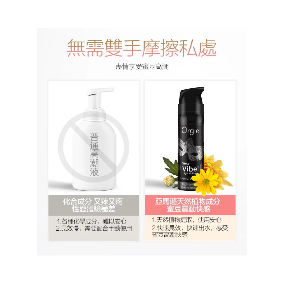 Orgie Sexy Vibe High Voltage 跳動式高潮凝膠 15ml