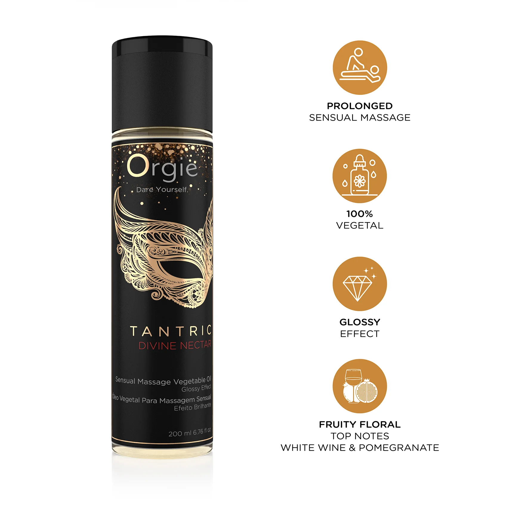 Orgie Tantric Divine Nectar 紅酒梨味按摩油 200ml