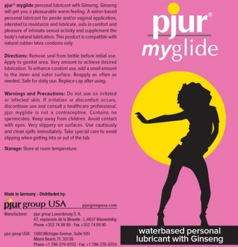 Pjur Myglide 女性情慾熱感潤滑液 - 30ml
