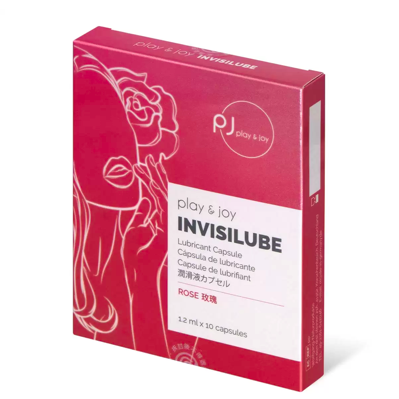PLAY & JOY 隱形潤滑液膠囊 1.2ml 10 粒裝 (玫瑰香味)