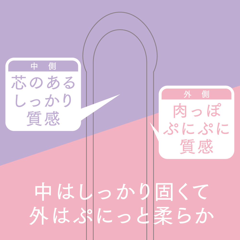 PRIME - 極挿 雙層可愛仿真陰莖 中碼