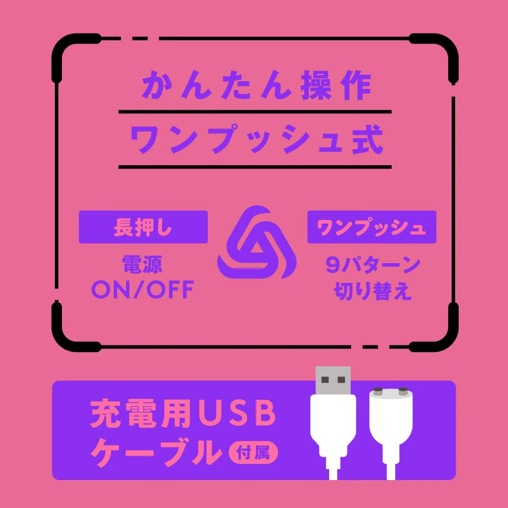 PxPxP 完全防水 前戲革命 陰蒂乳頭 轉轉震蛋 (黑色/粉紅色)