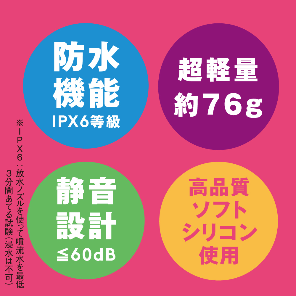 PxPxP - Pero-Pero Rotor 凸點舌舔震動器 粉色