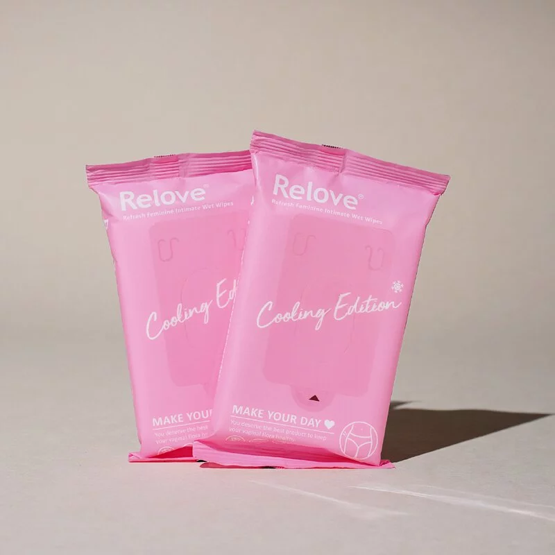 Relove 涼感私密弱酸平衡濕紙巾(玫瑰香)