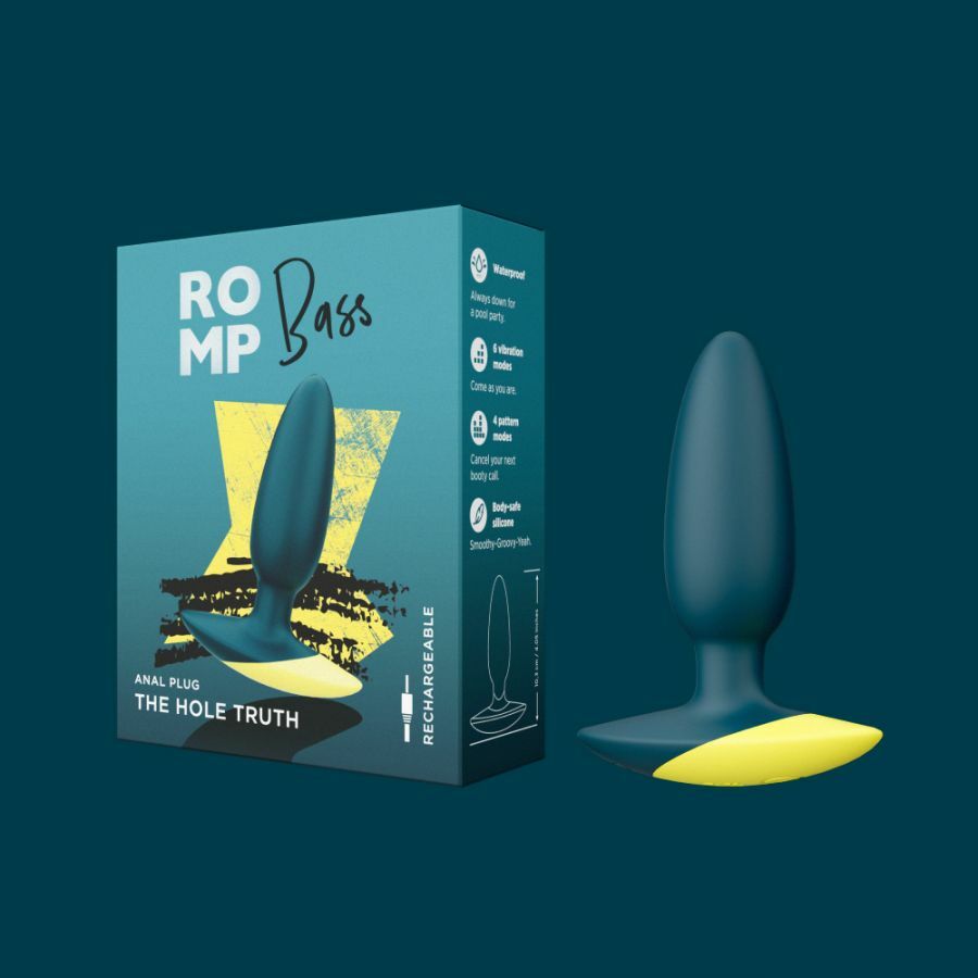 ROMP - Bass 後庭震動器 深綠色
