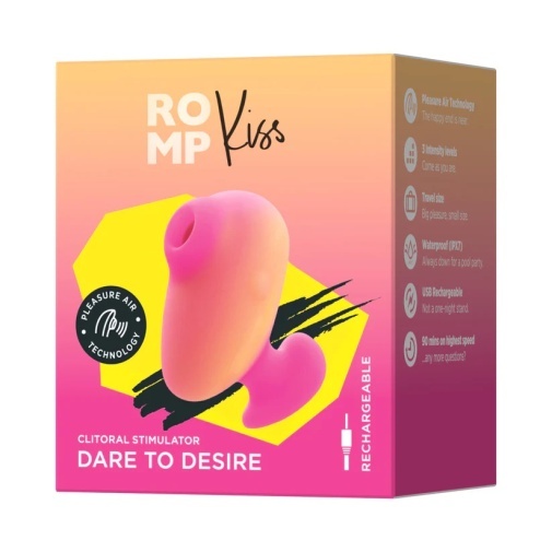 ROMP Kiss 指尖陰蒂吸啜器 粉紅色