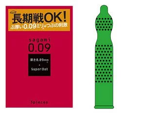 相模 0.09 凸點 3 片裝 乳膠安全套