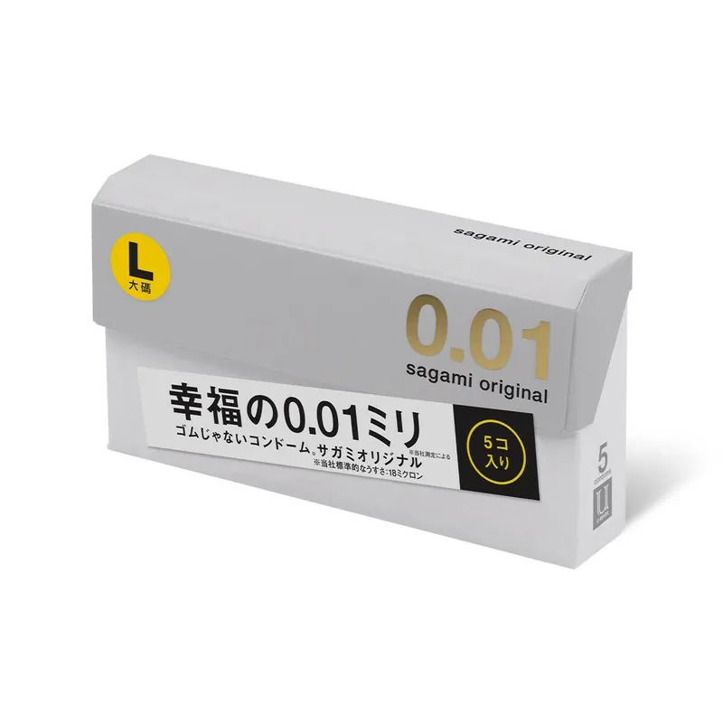 Sagami相模原創 0.01 大碼 5 片裝 PU 安全套