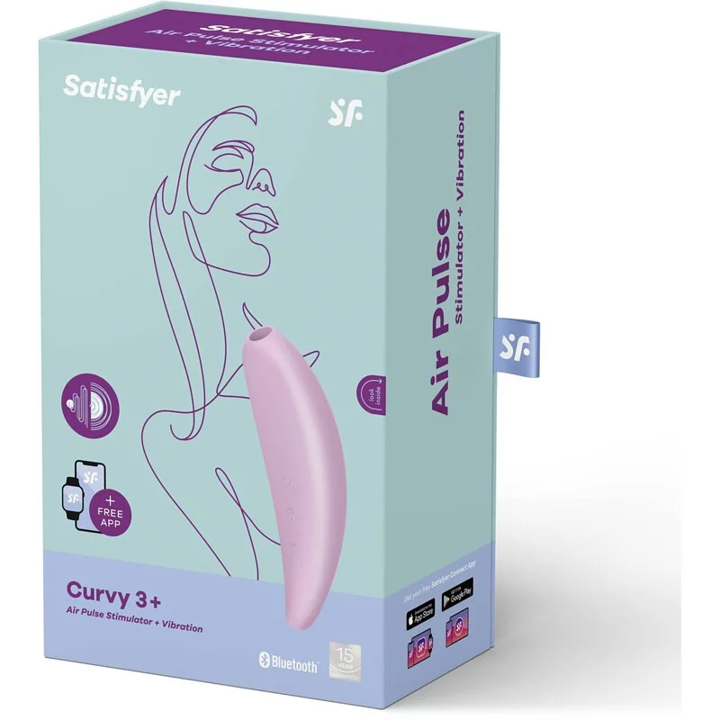Satisfyer Curvy 3+ 智能吸啜震動器 粉紅色