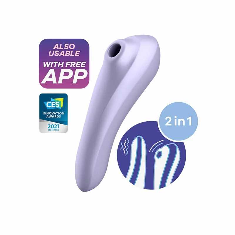 Satisfyer Dual Pleasure 智能吸啜器 淡紫色