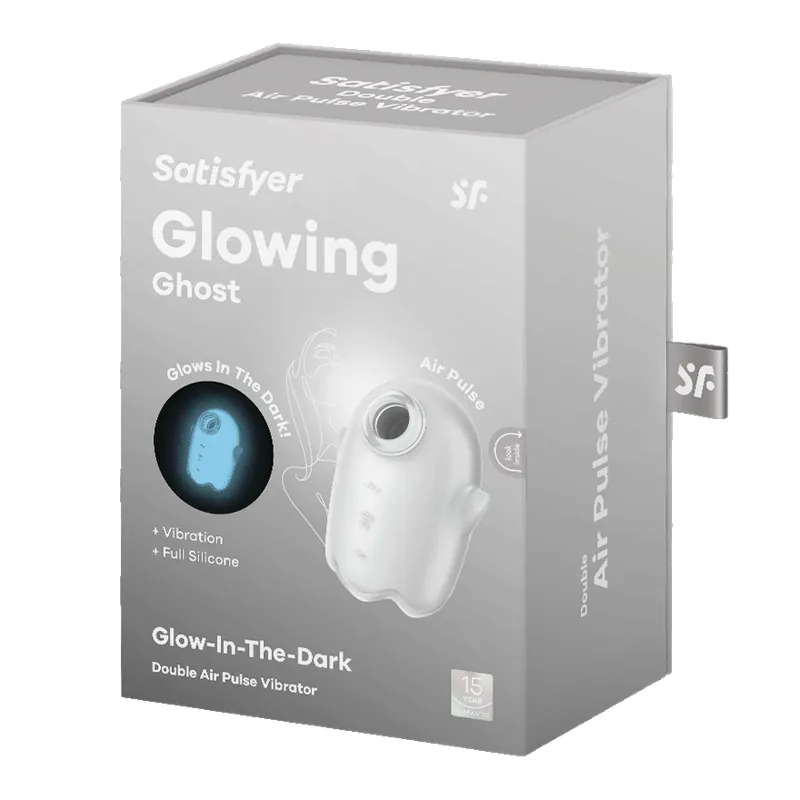 Satisfyer - Glowing Ghost 發光吸吮陰蒂震動器 白色