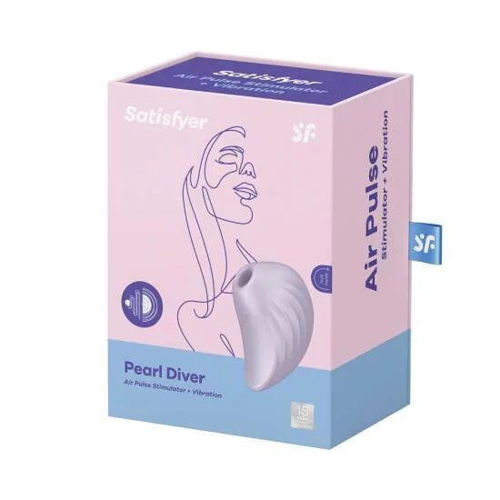 Satisfyer - Pearl Diver 吸吮陰蒂震動器 - 紫色