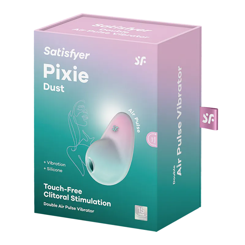 Satisfyer - Pixie Dust 精靈之塵漸層吸吮陰蒂震動器 薄荷粉紅色