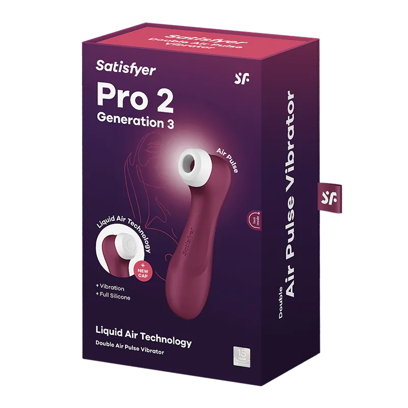 Satisfyer Pro 2 (第三代) 智能吸吮震動器 酒紅色