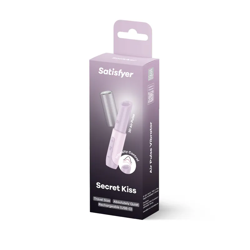 Satisfyer - Secret Kiss 3D磁感律動吸吮器 粉色