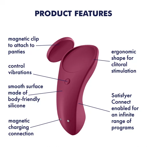Satisfyer Sexy Secret Red 手機遙控內褲震動器