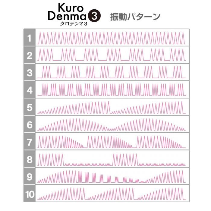 SSI Japan - Kuro Denma 第三代 絕對潮吹入電式AV按摩棒 - 黑色