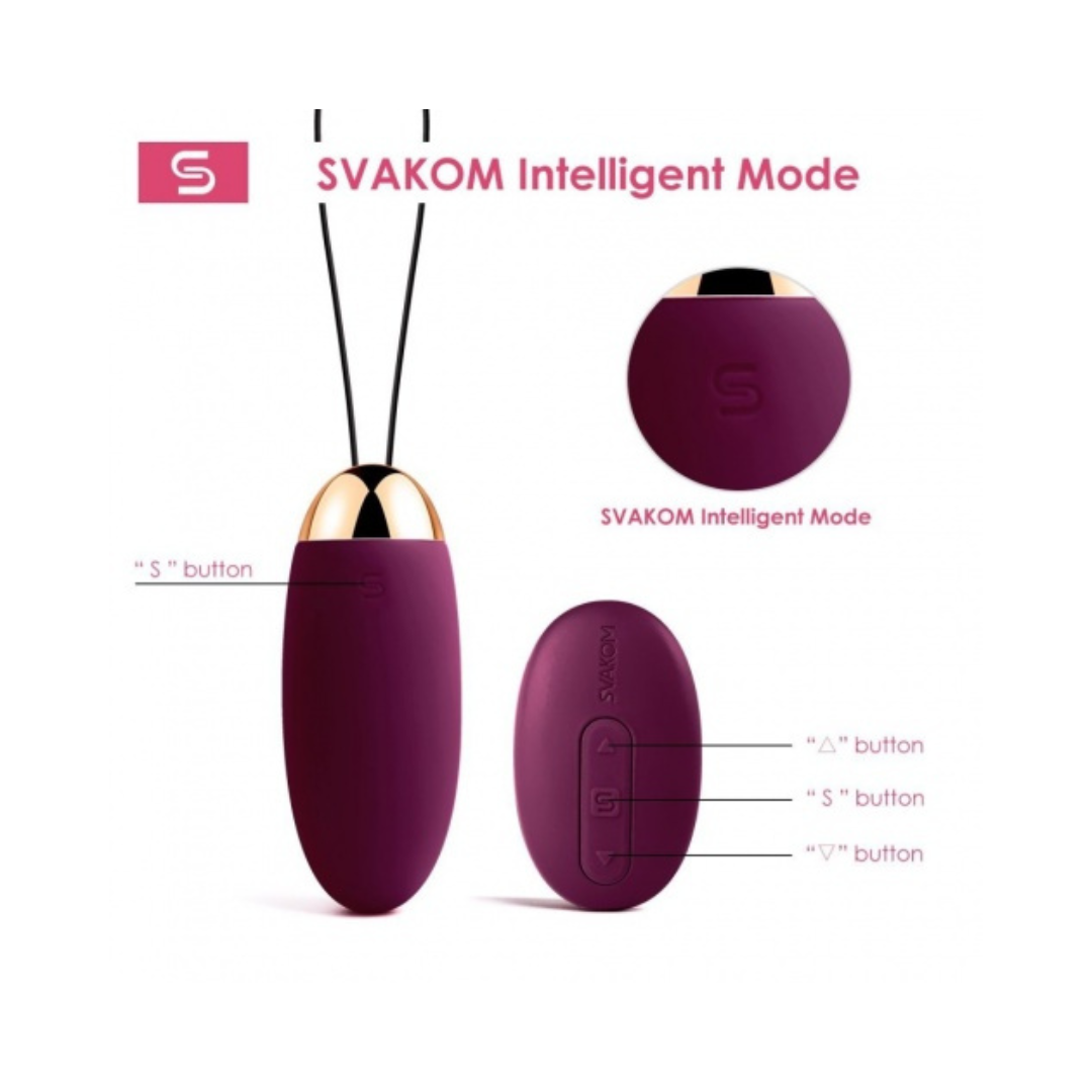 SVAKOM Elva 無線遙控震蛋 (紫色/粉紅色)