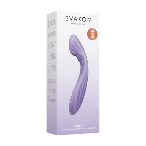 SVAKOM - Margot 雙摩打深層刺激智能按摩棒 - 淺紫色