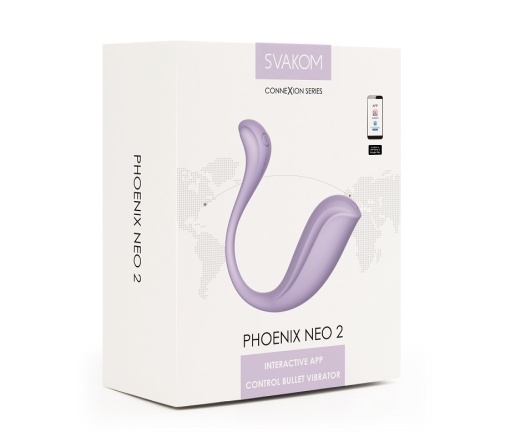 SVAKOM Phoenix Neo 2 手機App遙控無線震蛋 - 淺紫色