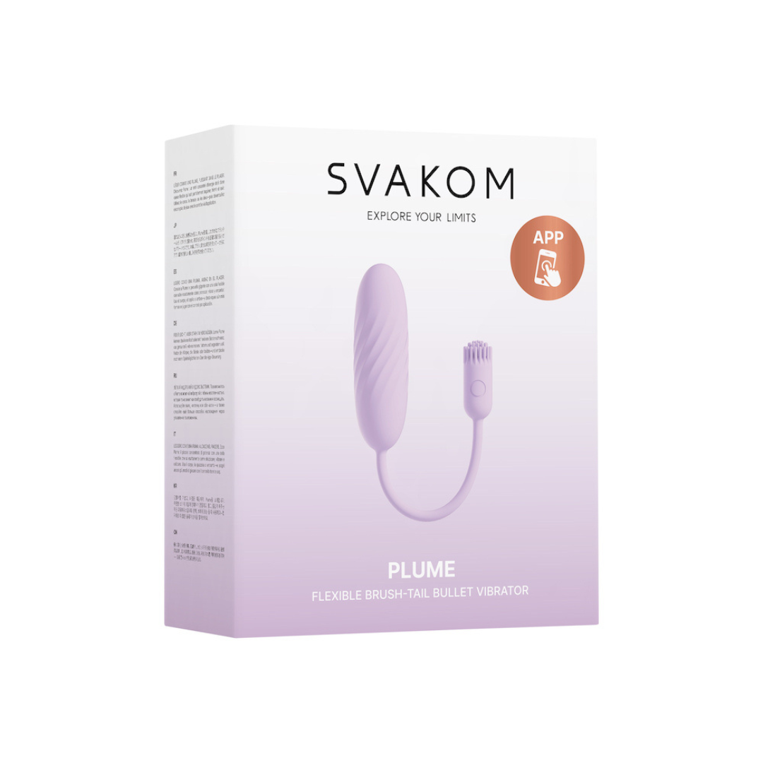SVAKOM Plume 智能無線震蛋連挑逗顫動小尾巴 - 淺紫色