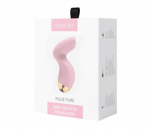 SVAKOM Pulse Pure 陰蒂吸啜器 - 淡粉色/深藍色