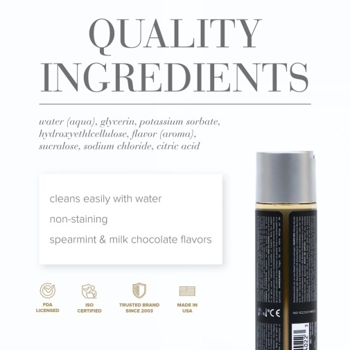 System Jo - Gelato 薄荷巧克力味可食用水性潤滑劑 - 120ml