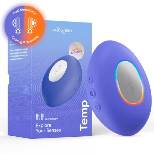 【冰火兩重天】We-Vibe Temp 可調節冷熱感按摩器 (薰衣草藍/橙色)
