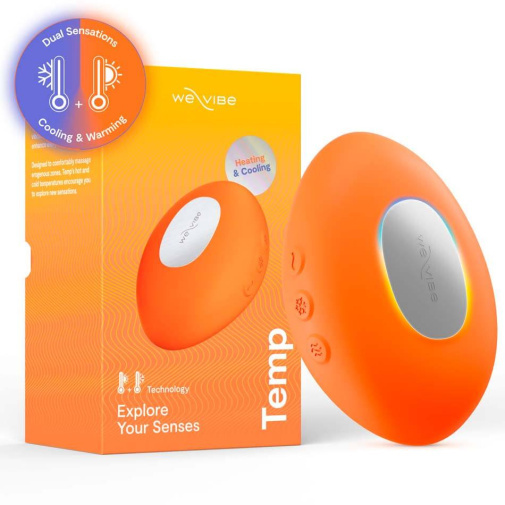 【冰火兩重天】We-Vibe Temp 可調節冷熱感按摩器 (薰衣草藍/橙色)