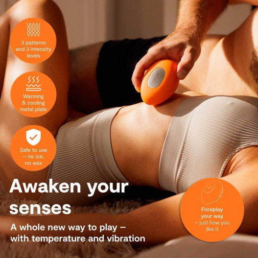 【冰火兩重天】We-Vibe Temp 可調節冷熱感按摩器 (薰衣草藍/橙色)