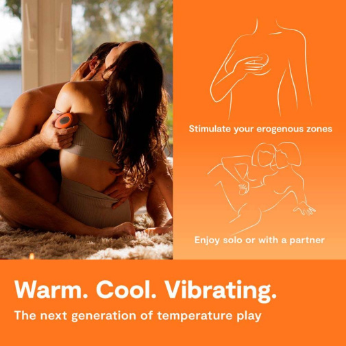 【冰火兩重天】We-Vibe Temp 可調節冷熱感按摩器 (薰衣草藍/橙色)