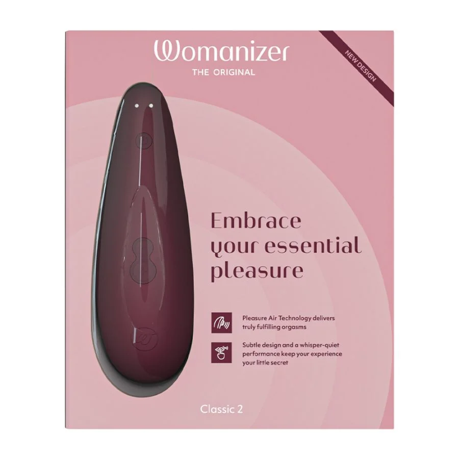 Womanizer Classic 2 陰蒂吸啜器 - 酒紅色