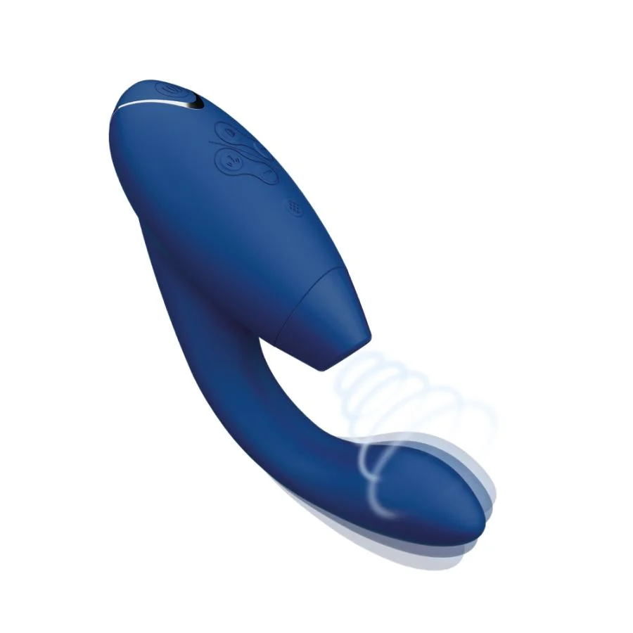 Womanizer Duo 2 陰蒂吸啜 + G點震動器 - 藍莓色