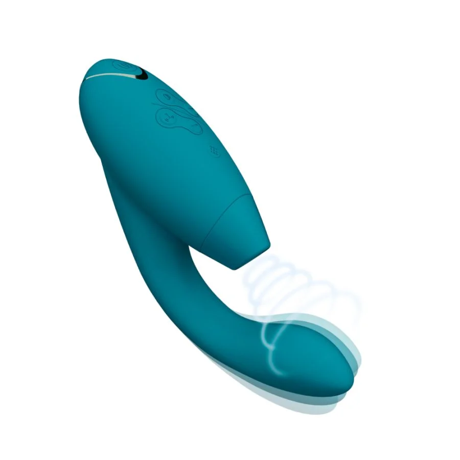 Womanizer Duo 2 陰蒂吸啜 + G點震動器 - 海藍色