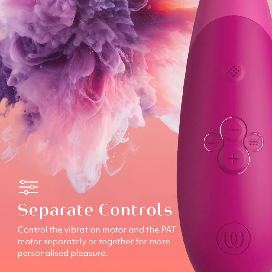 WOMANIZER - Enhance 2合1陰蒂震動吸啜器(黑色/粉色/紫色)