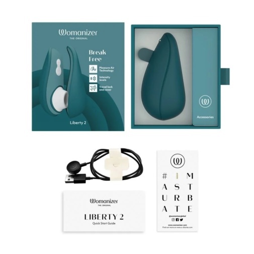 Womanizer Liberty 2 陰蒂吸啜器 - 深綠色