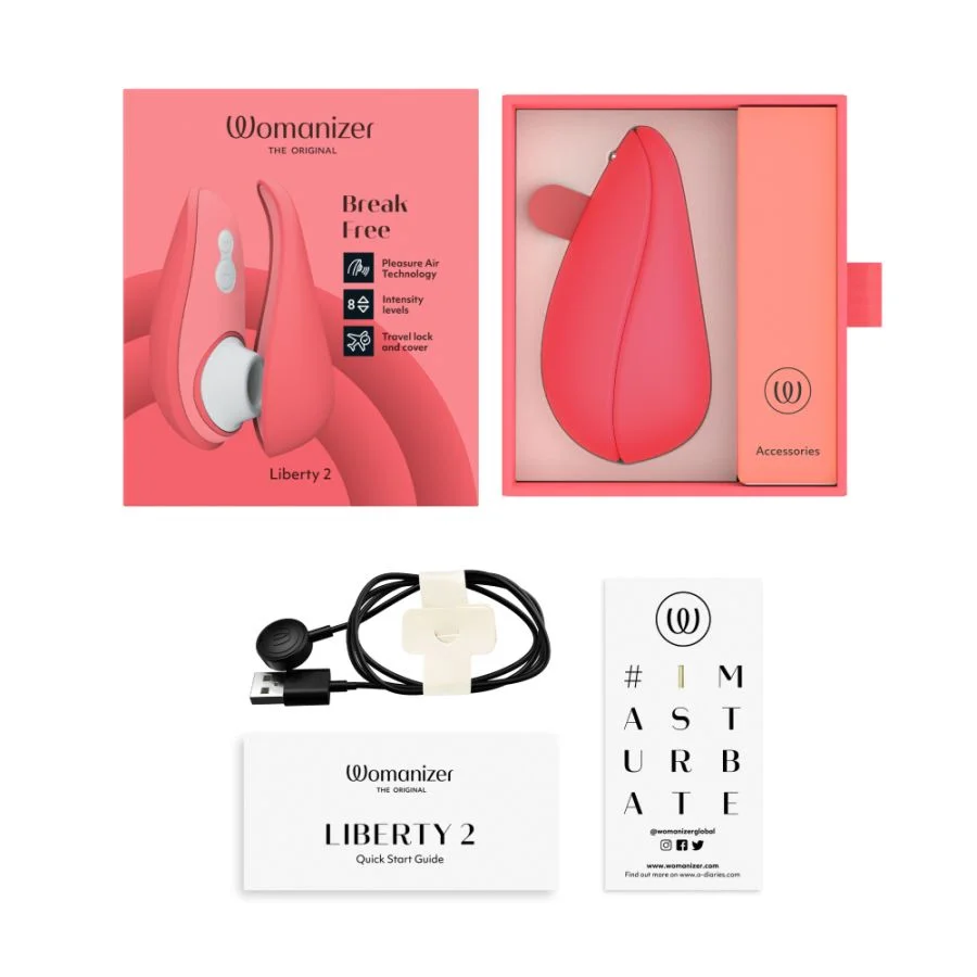 Womanizer Liberty 2 陰蒂吸啜器 -玫瑰粉