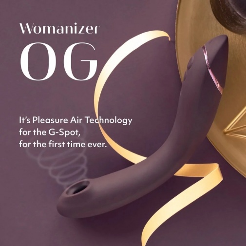 Womanizer OG Pleasure Air G 點吸啜震動按摩棒 紫紅色