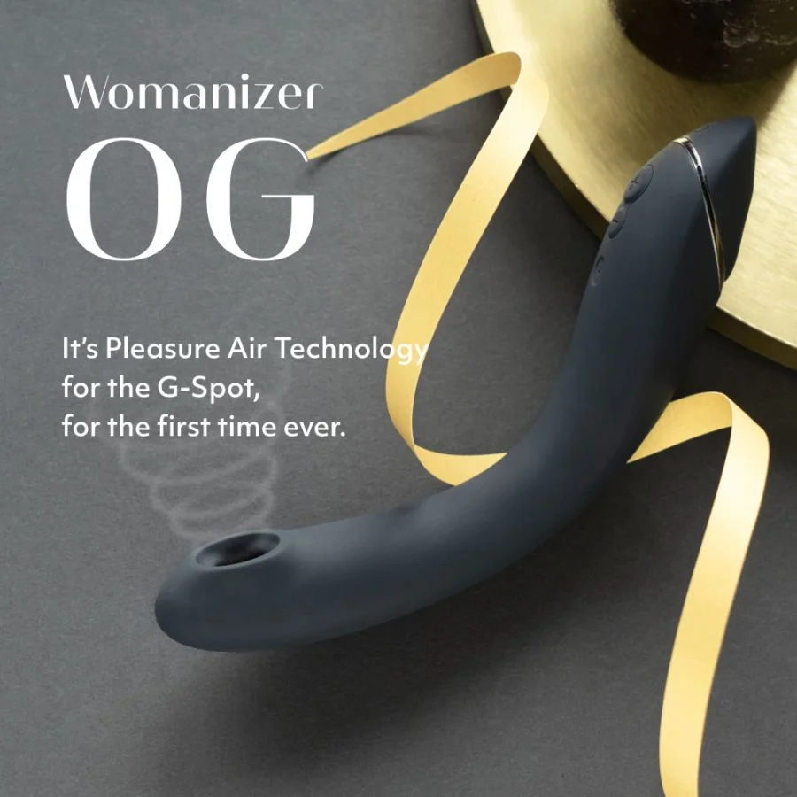 Womanizer OG Pleasure Air G 點吸啜震動按摩棒 深灰色