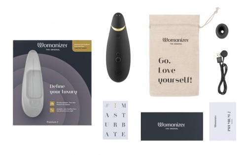 Womanizer Premium 2 陰蒂吸啜器 黑色