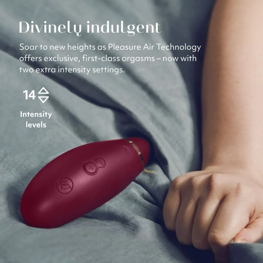 Womanizer Premium 2 陰蒂吸啜器 酒紅色