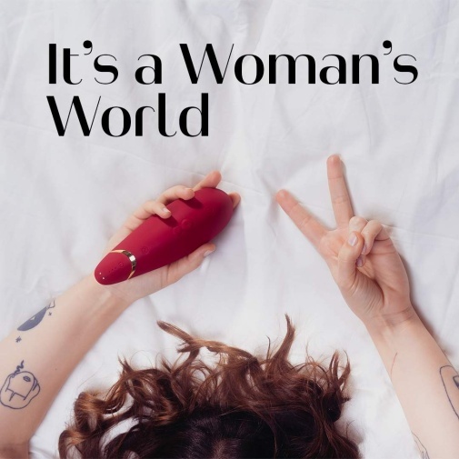 Womanizer Premium 2 陰蒂吸啜器 酒紅色