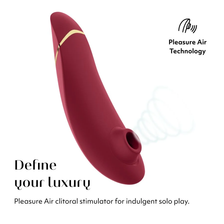 Womanizer Premium 2 陰蒂吸啜器 酒紅色