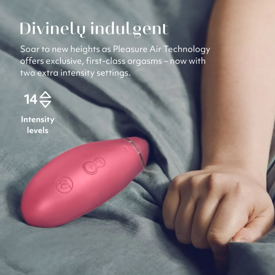 Womanizer Premium 2 陰蒂吸啜器 莓紅色