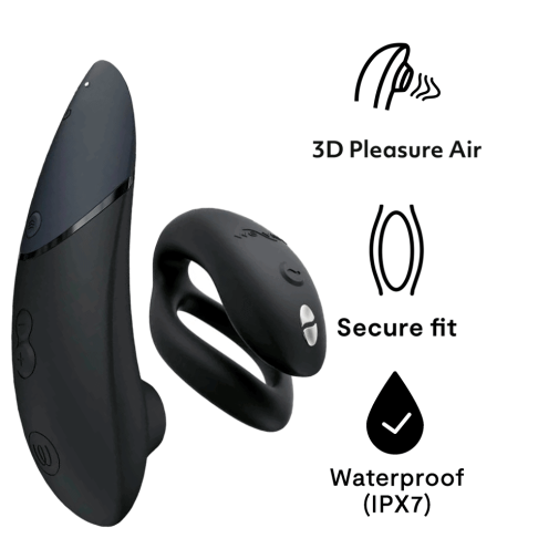 【Womanizer x We-Vibe】Lust & Luxury 奢華愉悅套裝 - 黑色