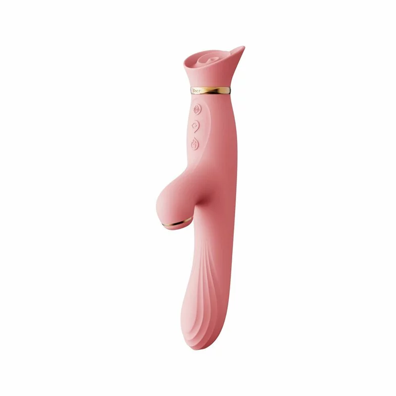 Zalo - Rose Rabbit Vibrator 吸吮震動棒 粉色
