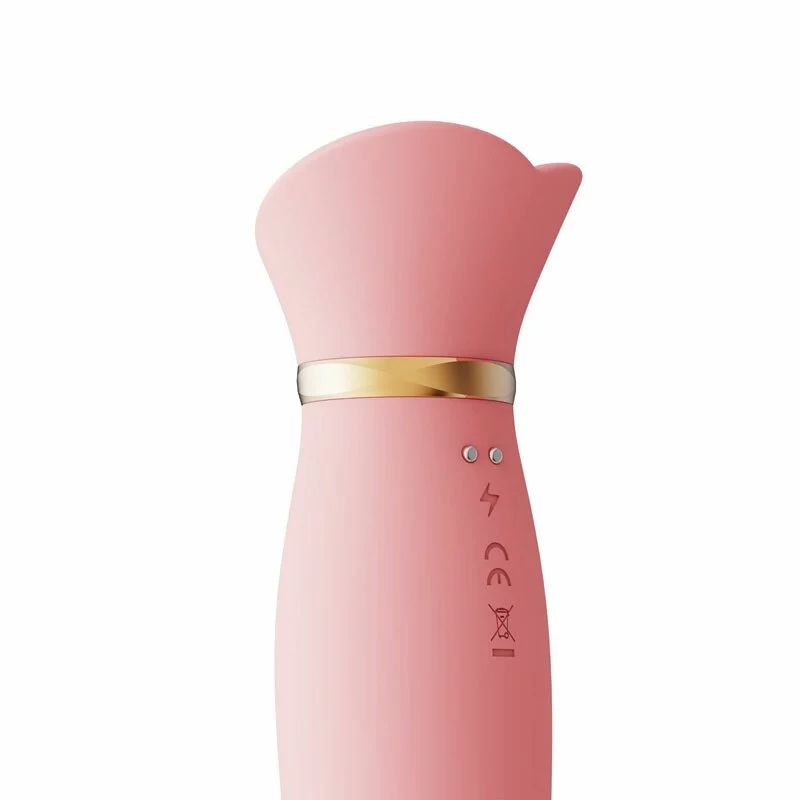 Zalo - Rose Rabbit Vibrator 吸吮震動棒 粉色
