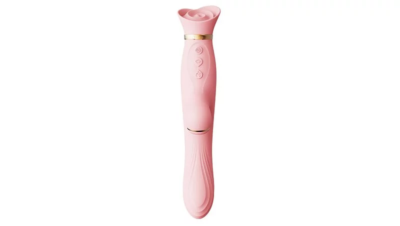 Zalo - Rose Rabbit Vibrator 吸吮震動棒 粉色