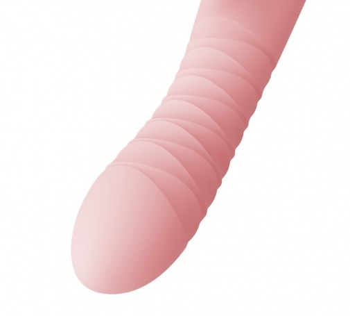 Zalo - Rose Rabbit Thruster 吸吮伸縮震動棒 - 粉色